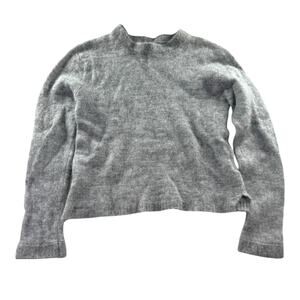 Saturdays NYC Alpaca Wool Knit Sweater Gray Womens XS (Tag XL - Shrunken)